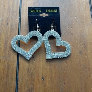 Heart Shaped Metal Earrings